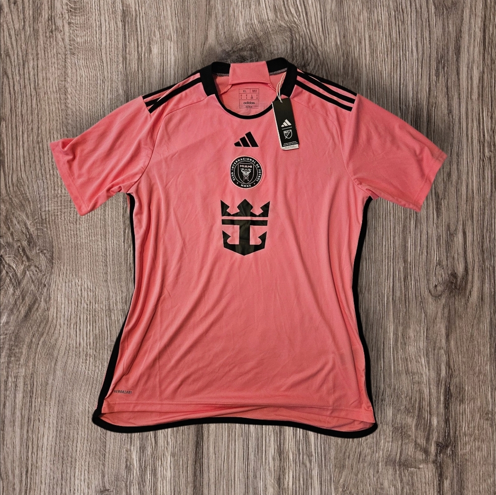 Adidas Pink and Black Men's Lionel Messi Jersey # 10